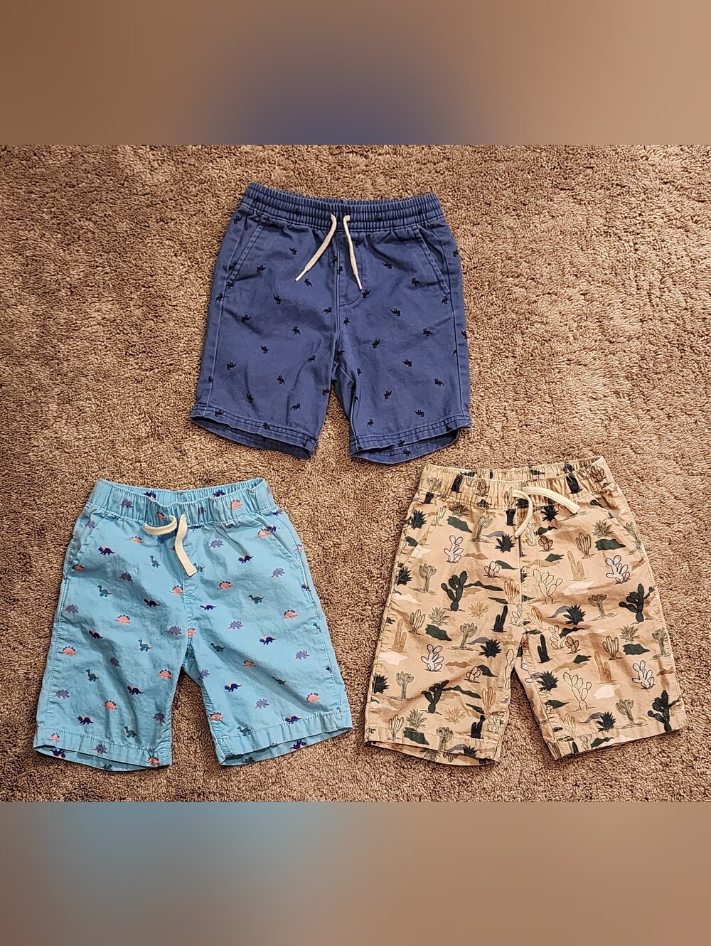 Boys Shorts Size 5T, Children's Place (2 Pairs) & Old Navy (1 Pair), Drawstring